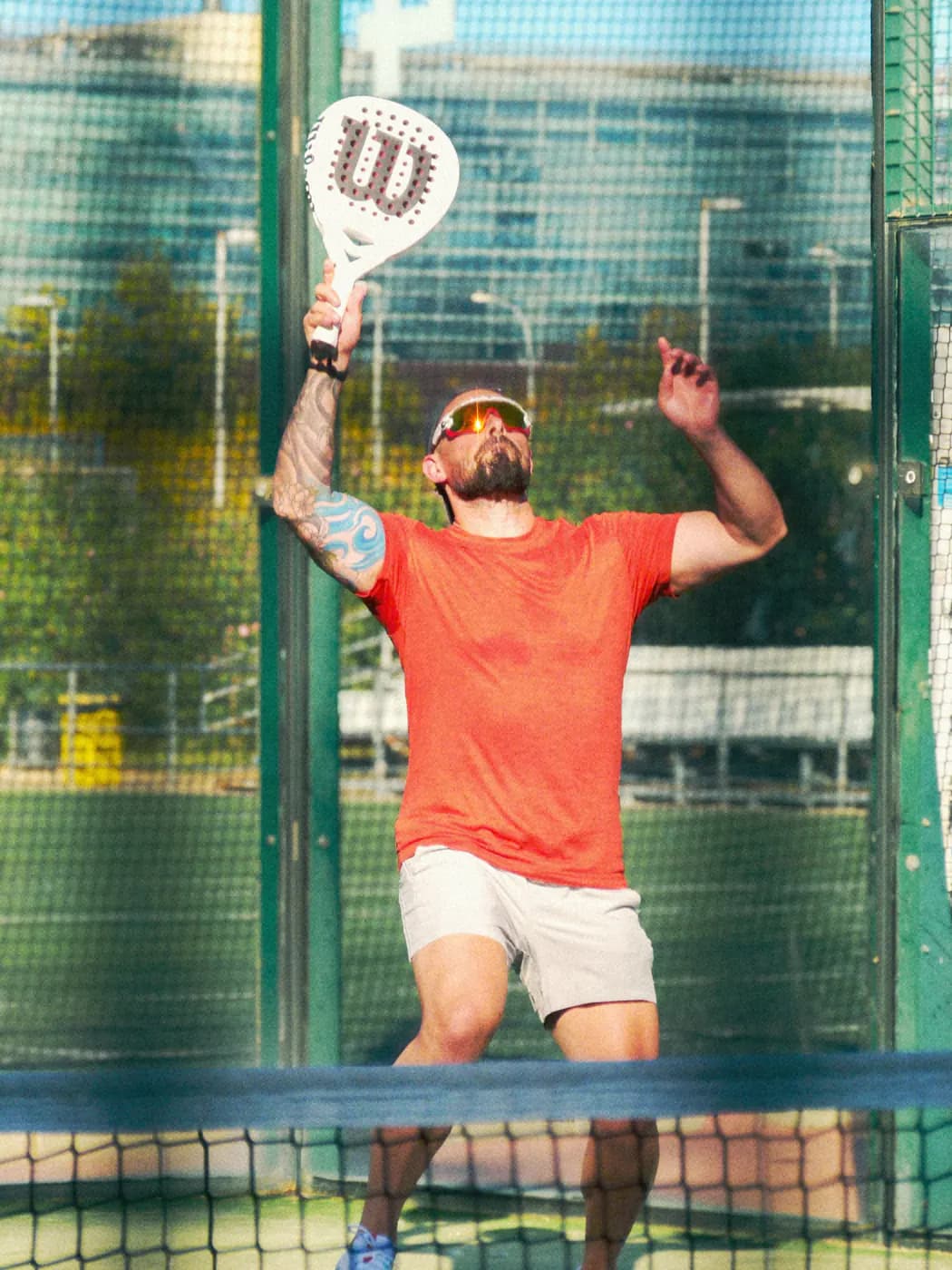 An athme padel game