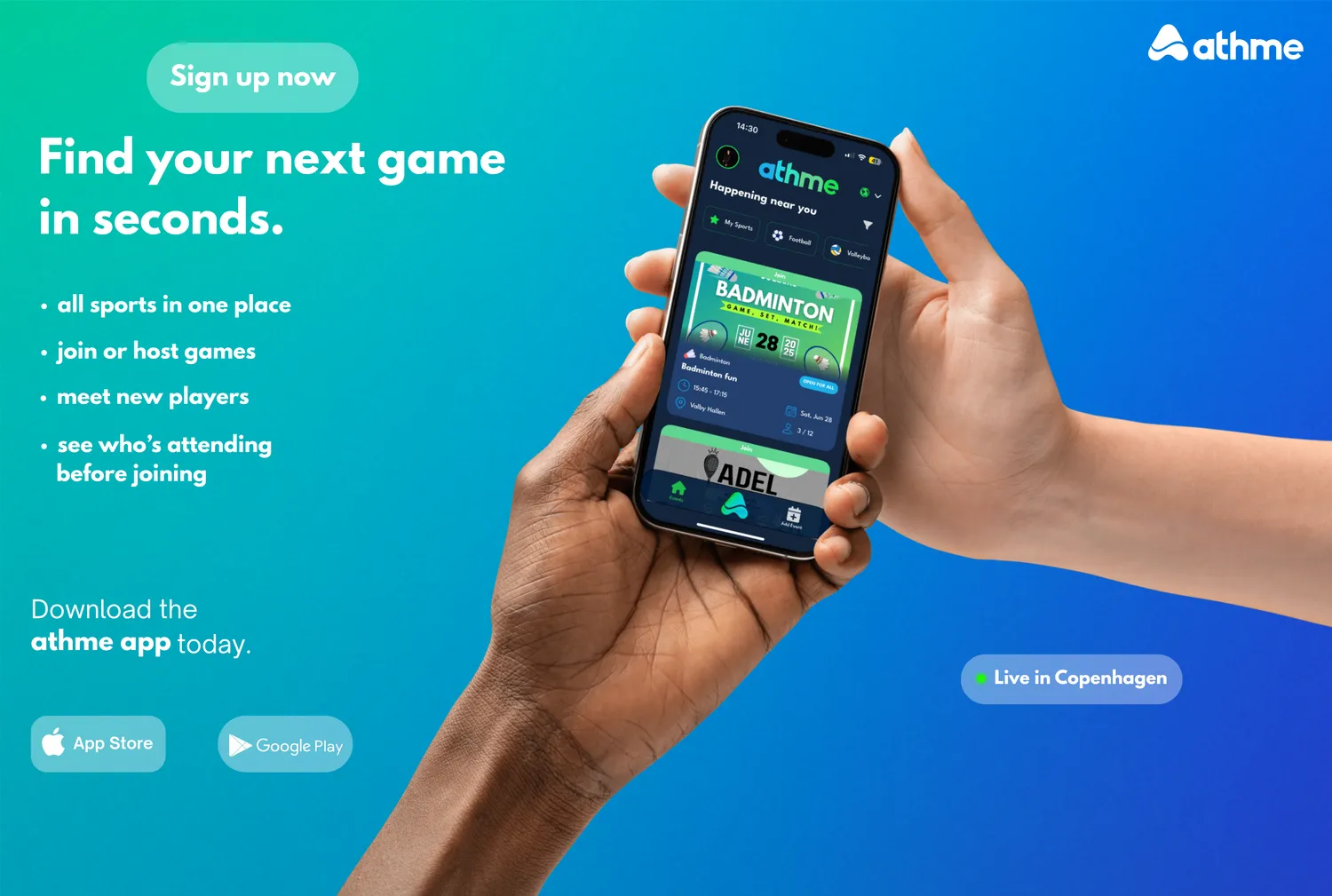 Find Your Next Game with athme