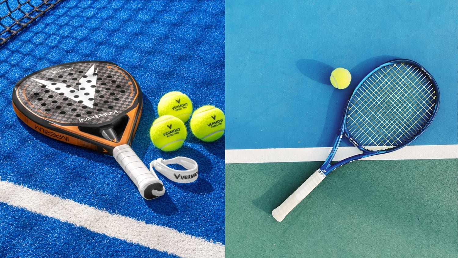 Padel vs Tennis rackets
