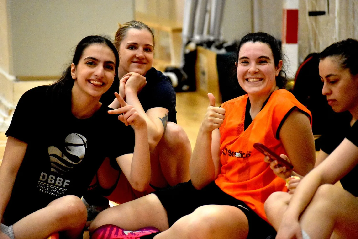 athme players at a community event
